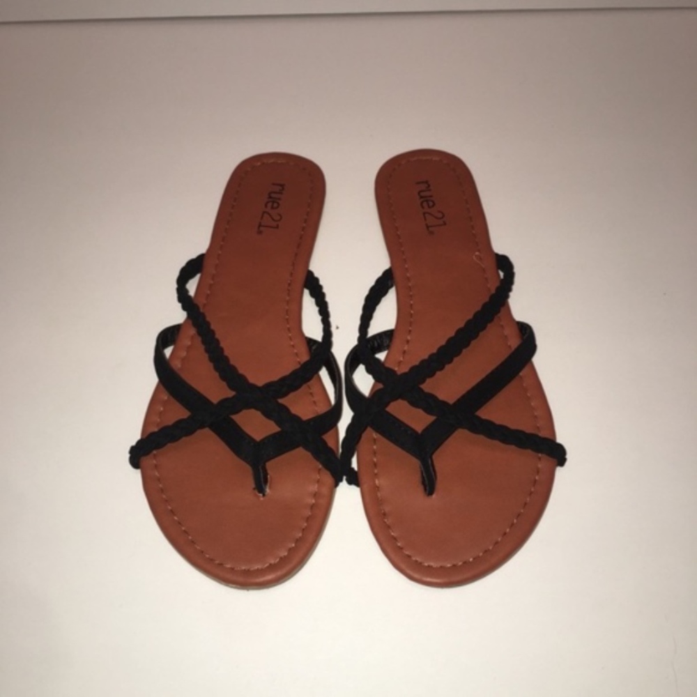 Rue 21Black Strappy Sandals